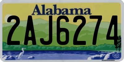 AL license plate 2AJ6274