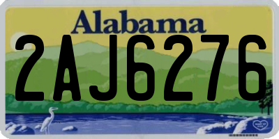 AL license plate 2AJ6276