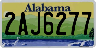 AL license plate 2AJ6277