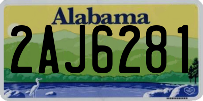 AL license plate 2AJ6281