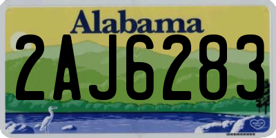 AL license plate 2AJ6283