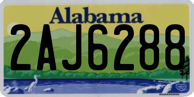 AL license plate 2AJ6288