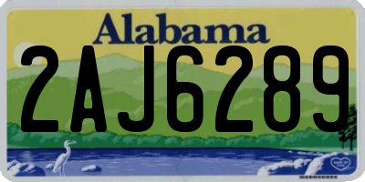 AL license plate 2AJ6289