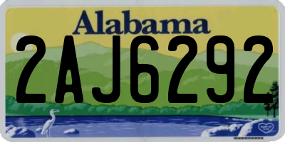 AL license plate 2AJ6292