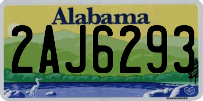 AL license plate 2AJ6293