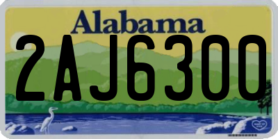 AL license plate 2AJ6300