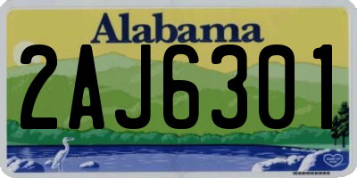 AL license plate 2AJ6301
