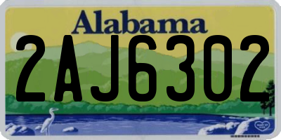 AL license plate 2AJ6302