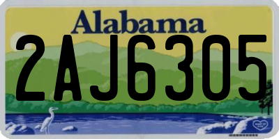 AL license plate 2AJ6305