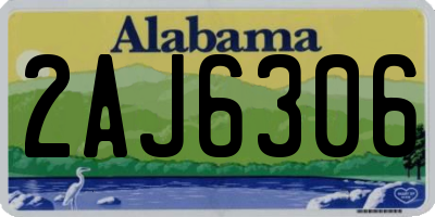 AL license plate 2AJ6306
