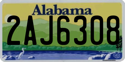 AL license plate 2AJ6308