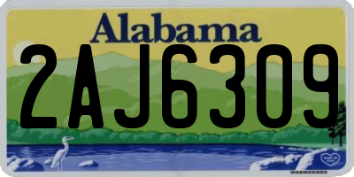 AL license plate 2AJ6309