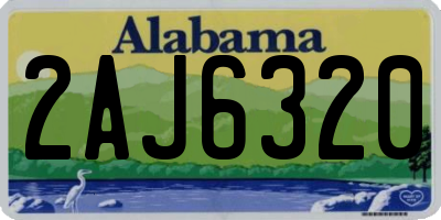 AL license plate 2AJ6320