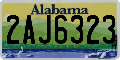 AL license plate 2AJ6323