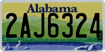 AL license plate 2AJ6324