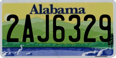 AL license plate 2AJ6329