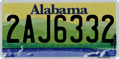 AL license plate 2AJ6332