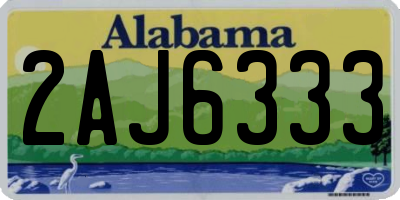 AL license plate 2AJ6333