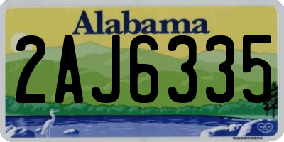 AL license plate 2AJ6335