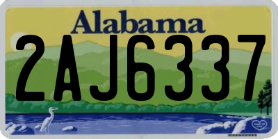 AL license plate 2AJ6337