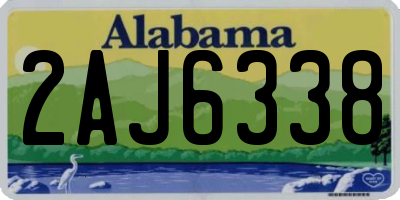 AL license plate 2AJ6338