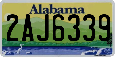 AL license plate 2AJ6339