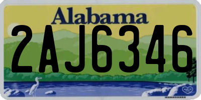 AL license plate 2AJ6346