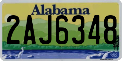 AL license plate 2AJ6348