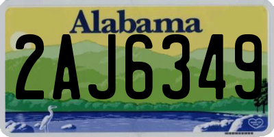 AL license plate 2AJ6349