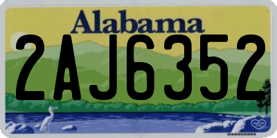 AL license plate 2AJ6352