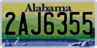 AL license plate 2AJ6355