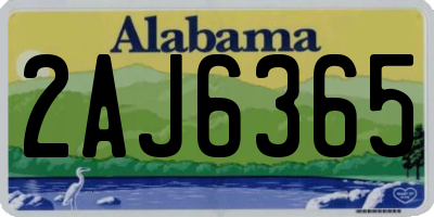 AL license plate 2AJ6365