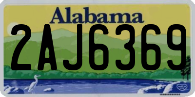 AL license plate 2AJ6369