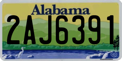 AL license plate 2AJ6391