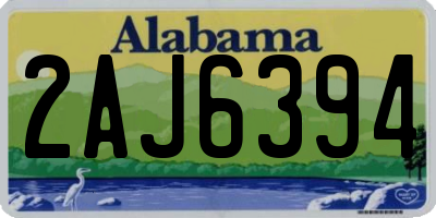 AL license plate 2AJ6394