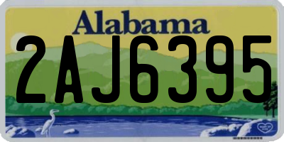 AL license plate 2AJ6395