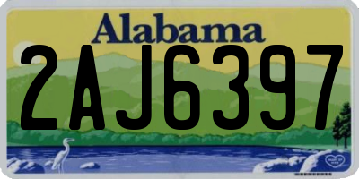AL license plate 2AJ6397