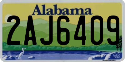 AL license plate 2AJ6409
