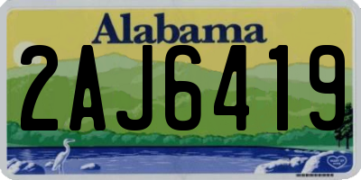 AL license plate 2AJ6419