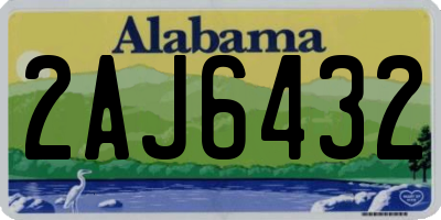 AL license plate 2AJ6432