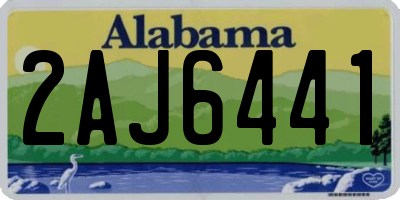AL license plate 2AJ6441