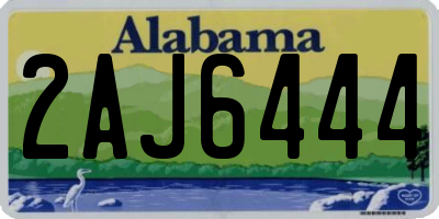 AL license plate 2AJ6444