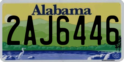 AL license plate 2AJ6446