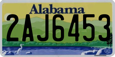AL license plate 2AJ6453