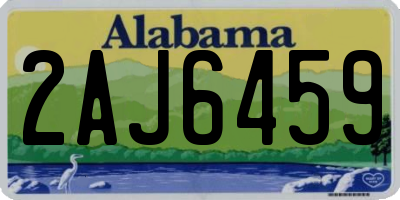 AL license plate 2AJ6459