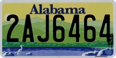 AL license plate 2AJ6464