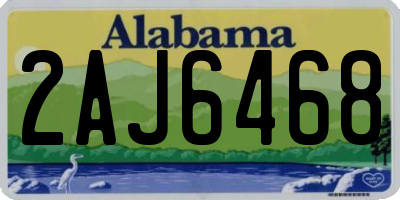 AL license plate 2AJ6468