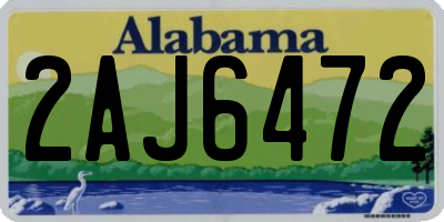 AL license plate 2AJ6472