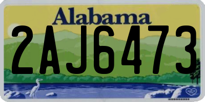 AL license plate 2AJ6473