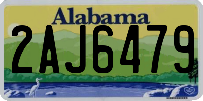 AL license plate 2AJ6479